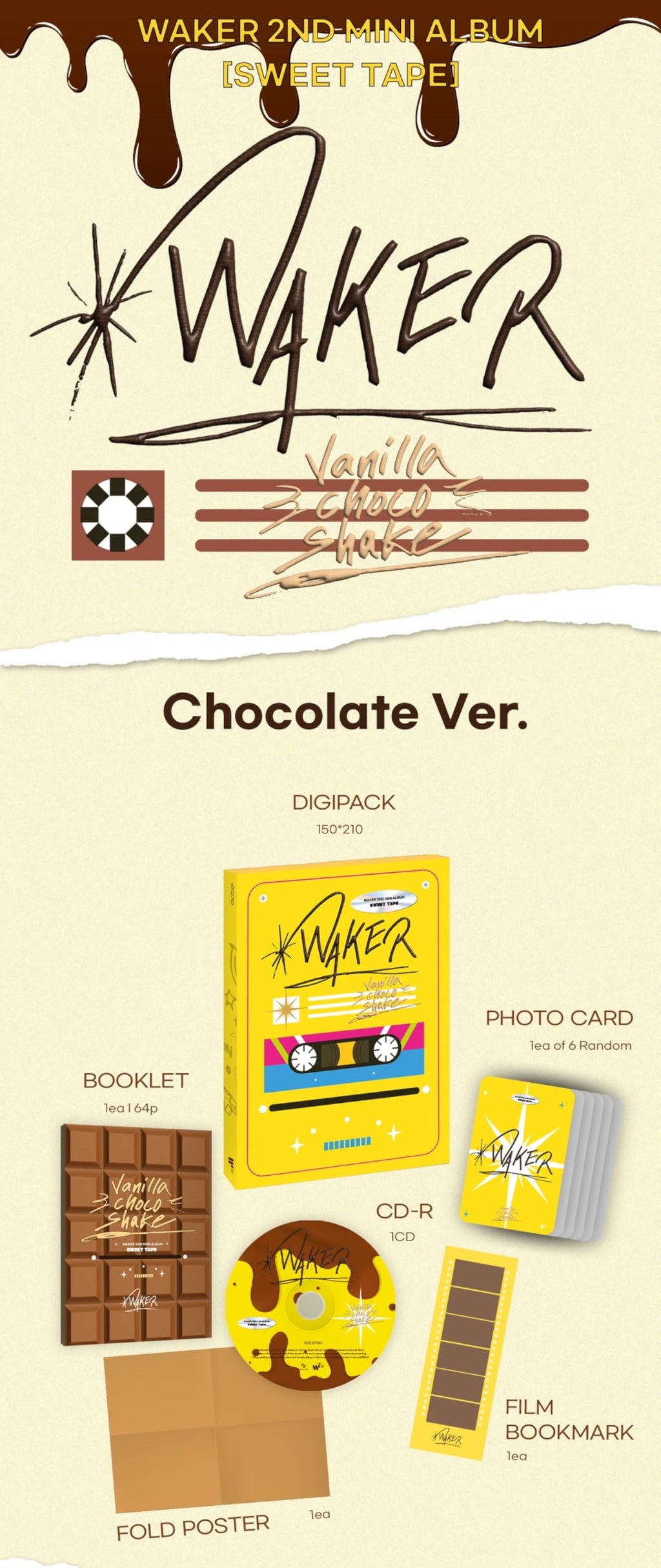 Waker 2nd mini album Sweet tape