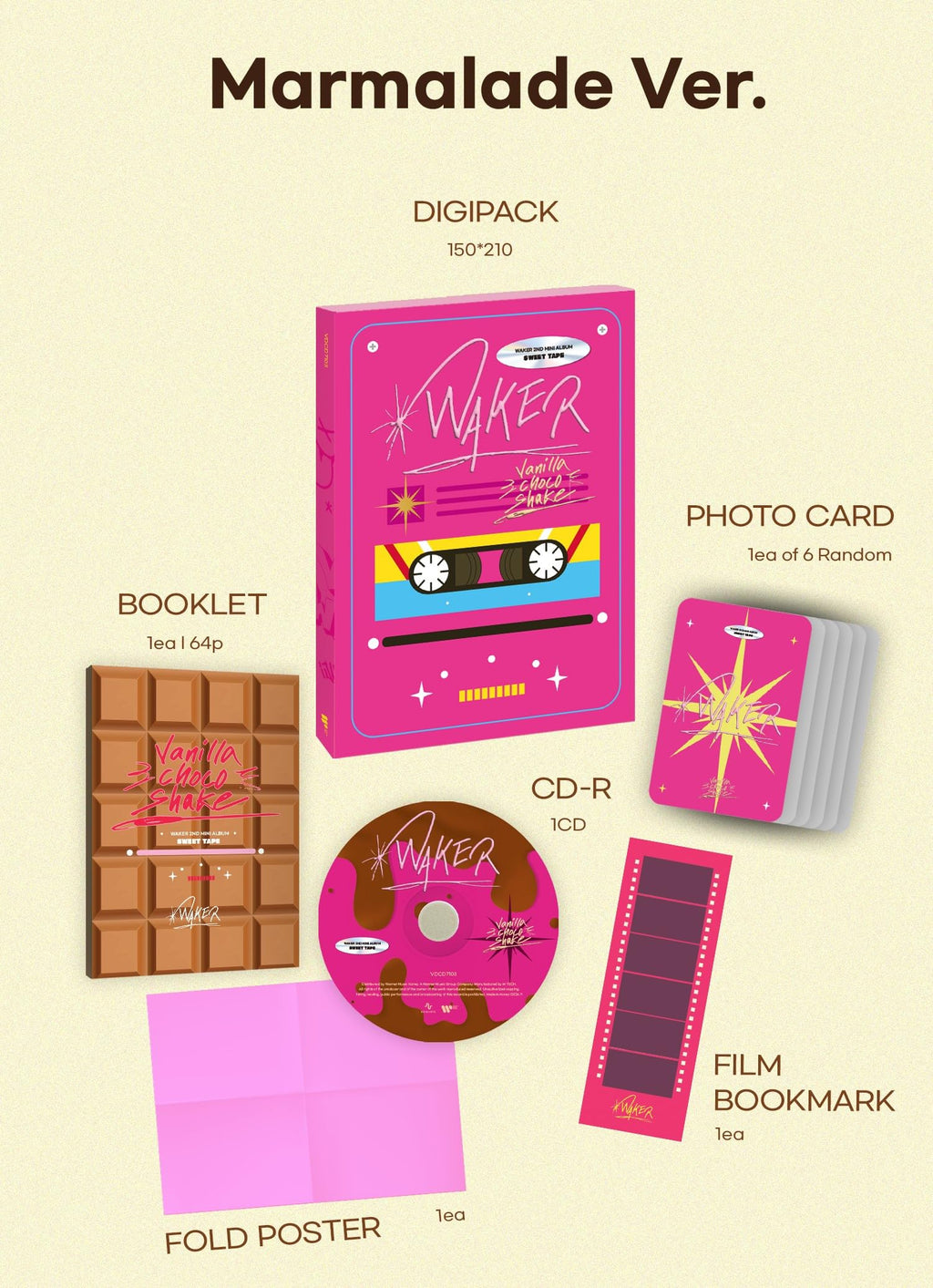 Waker 2nd mini album Sweet tape