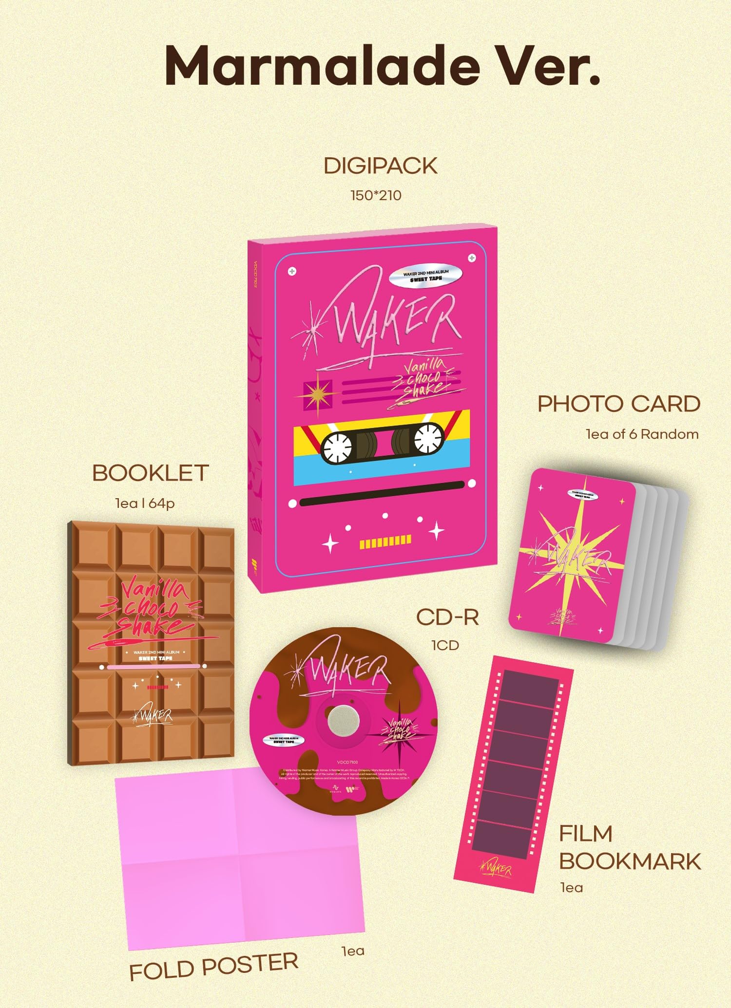 Waker 2nd mini album Sweet tape