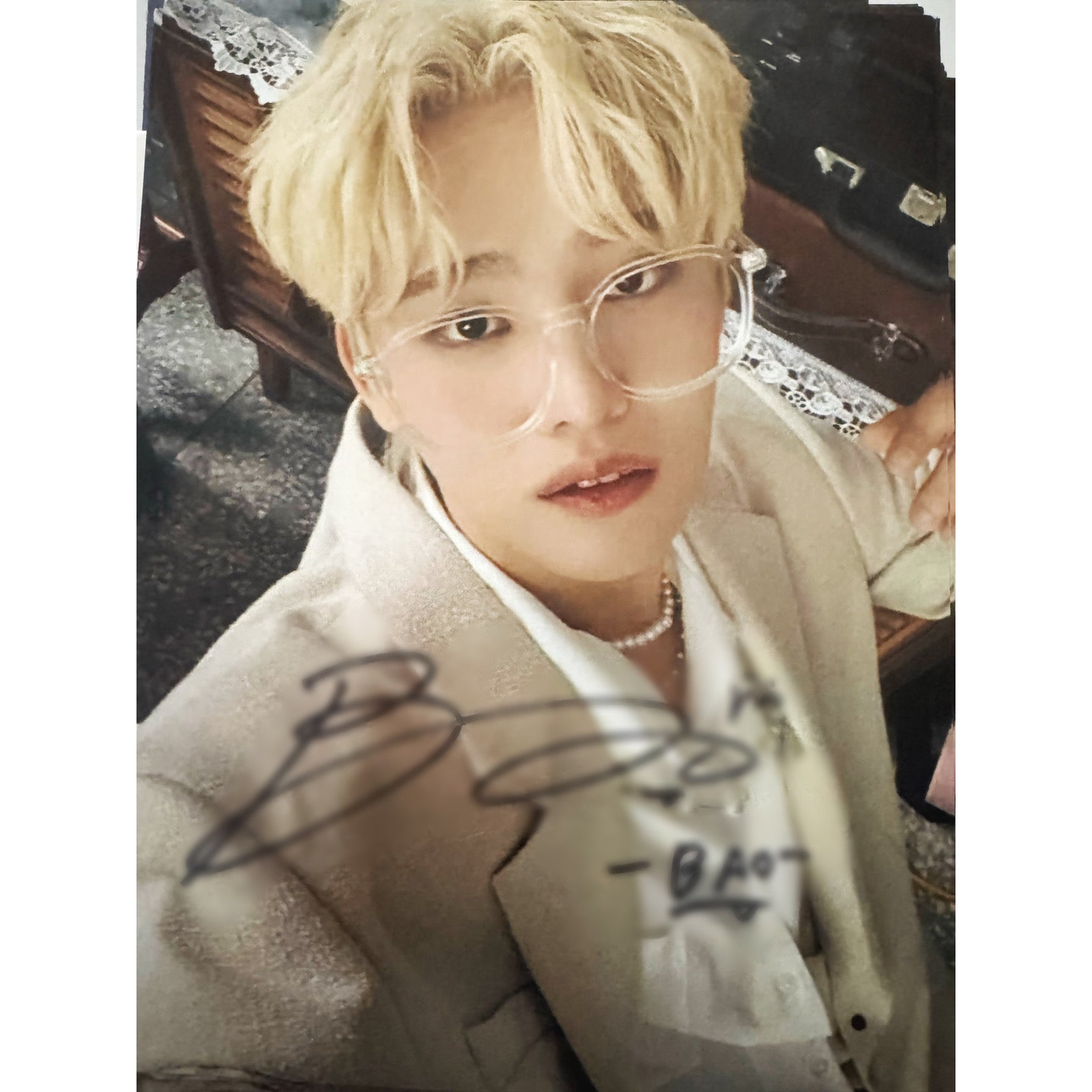 Signed Bao 6X8 postcard