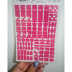 Hangul deco stickers