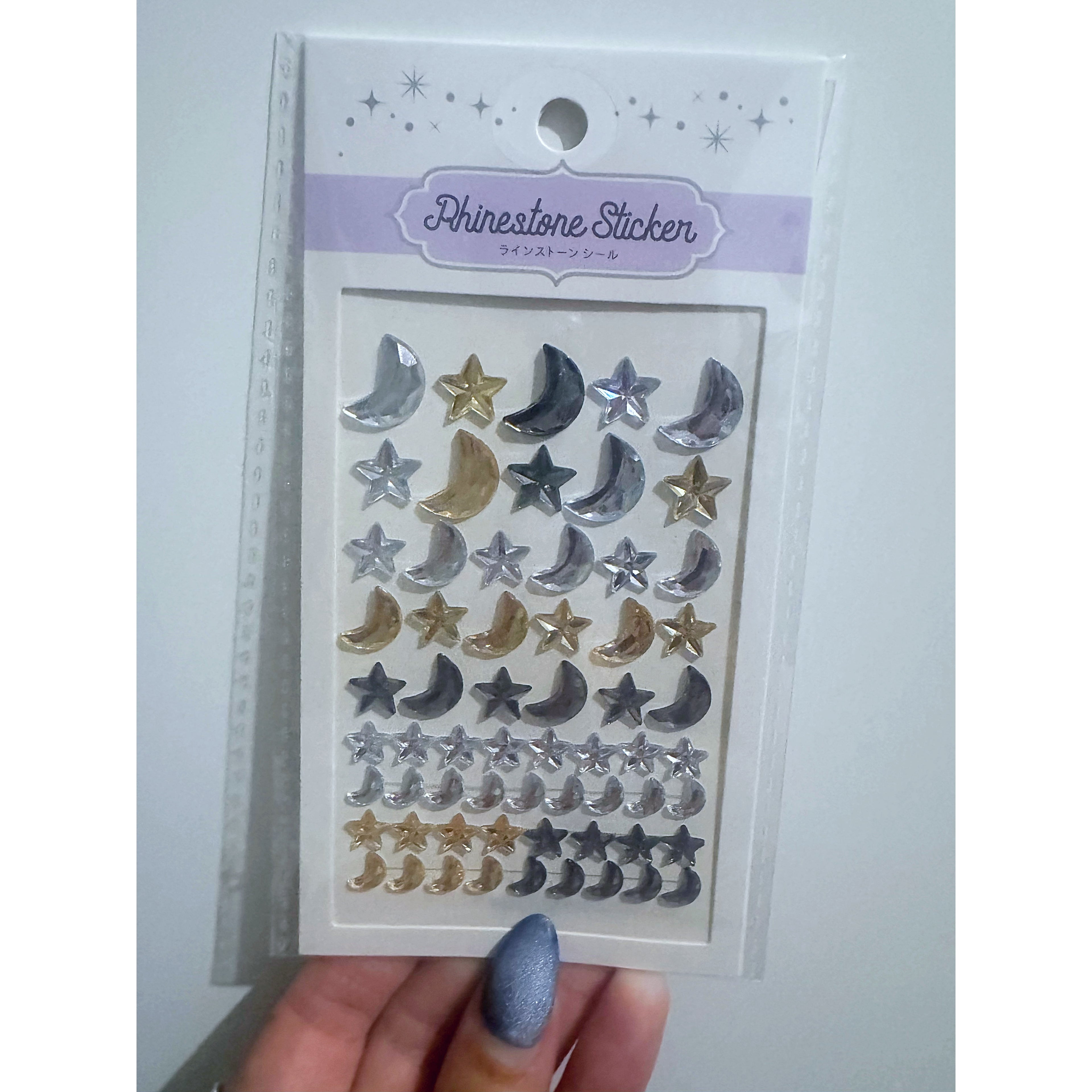 Moon and star deco stickers