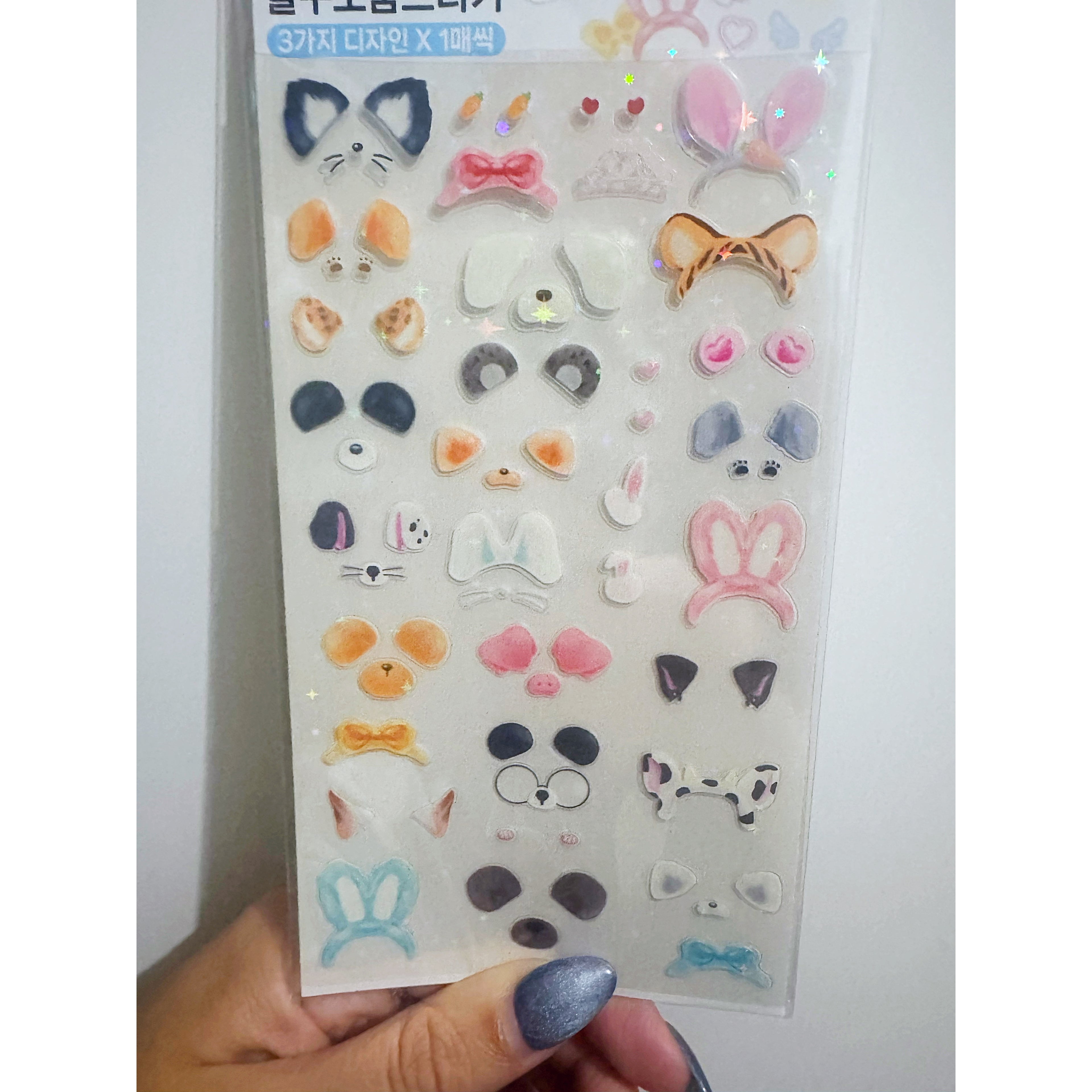 Animal ears deco stickers