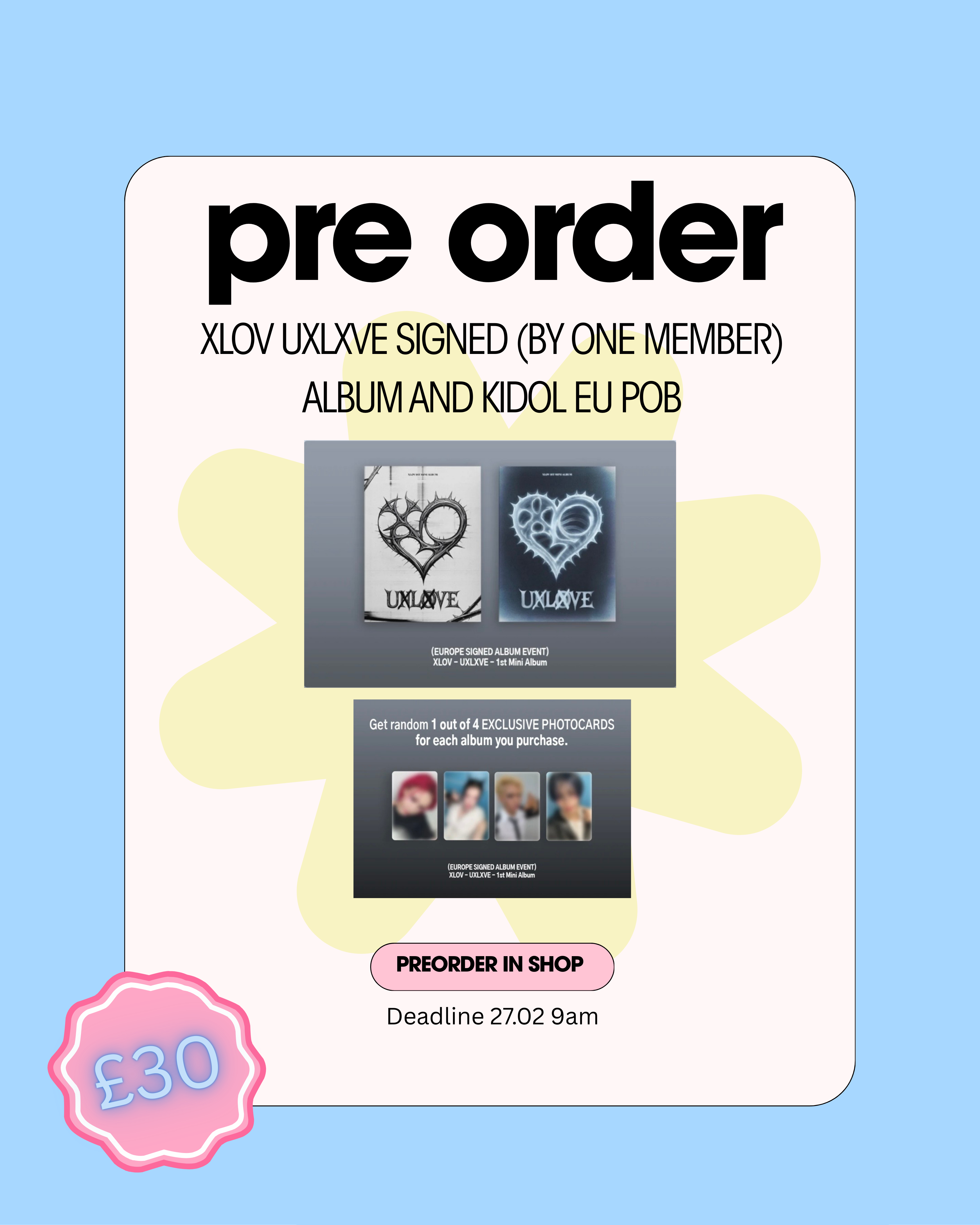 PREORDER XLOV SIGNED ALBUM