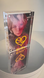 Magnetic photocard display stand